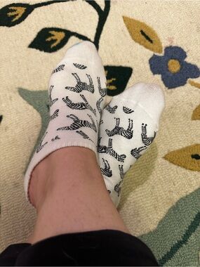 Zebra socks from Hot Sox